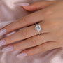 Moissanite Elegant 4.0 Carat Heart Cut Engagement Ring In Sterling Silver - louilyjewelry