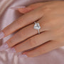 Moissanite Elegant 4.0 Carat Heart Cut Engagement Ring In Sterling Silver - louilyjewelry