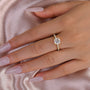Louily Moissanite 2.0 Carat Cushion Cut Engagement Ring - louilyjewelry