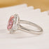2.5Ct Halo Oval Cut Three Stone Engagement Ring Promise Ring For Her - louilyjewelry