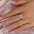 Louily Moissanite 1.2 CT Round Cut Promise Ring - louilyjewelry