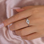 Louily Moissanite 1.2 CT Round Cut Promise Ring - louilyjewelry