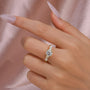 Louily Moissanite 2.0 Carat Cushion Cut Five Stone Engagement Ring - louilyjewelry