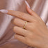 Louily Moissanite 0.5 Ct Round Cut Pave Wedding Band - louilyjewelry