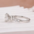 Moissanite 2.0 Ct 6 Prong Round Cut White Gold Engagement Ring In Sterling Silver - louilyjewelry