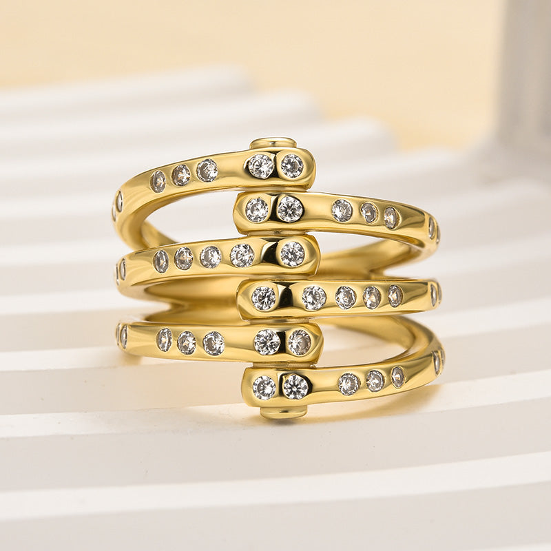 Louily Unique X Criss Cross Wedding Band For Women In Sterling Silver - louilyjewelry