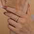 Louily Classic Full Eternity Thin Wedding Band For Women In Sterling Silver - louilyjewelry