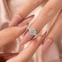 Moissanite 2.0 Ct 6 Prong Round Cut White Gold Engagement Ring In Sterling Silver - louilyjewelry