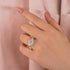 Moissanite 4.0Ct Round Cut Three Stone Engagement Ring Travel Ring In Sterling Silver - louilyjewelry