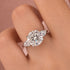 Moissanite 4.0Ct Round Cut Three Stone Engagement Ring Travel Ring In Sterling Silver - louilyjewelry