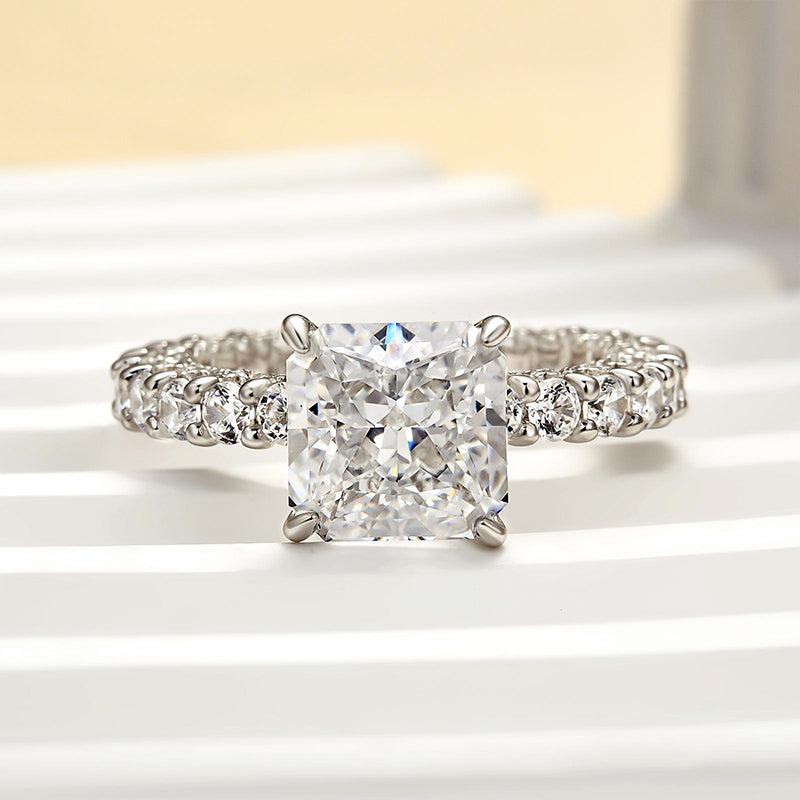 Louily Classic Square Princess Cut Engagement Ring For Women - louilyjewelry