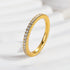 Louily Classic Full Eternity Thin Wedding Band For Women In Sterling Silver - louilyjewelry