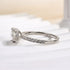 Louily Classic Round Cut Engagement Ring In Sterling Silver - louilyjewelry