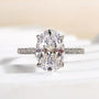 4.0Ct Oval Cut Engagement Ring Promise Ring For Her In Sterling Silver - louilyjewelry