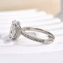 4.0Ct Oval Cut Engagement Ring Promise Ring For Her In Sterling Silver - louilyjewelry