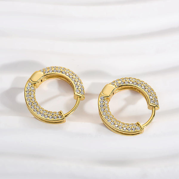 Louily Classic Hoop Earrings In Sterling Silver