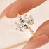 S925 5.0Ct Oval Cut Side Stone Yellow Gold Engagement Ring For Woman - louilyjewelry
