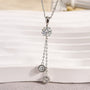 Louily Fashion Moissanite Round Cut Pendant Necklace - louilyjewelry