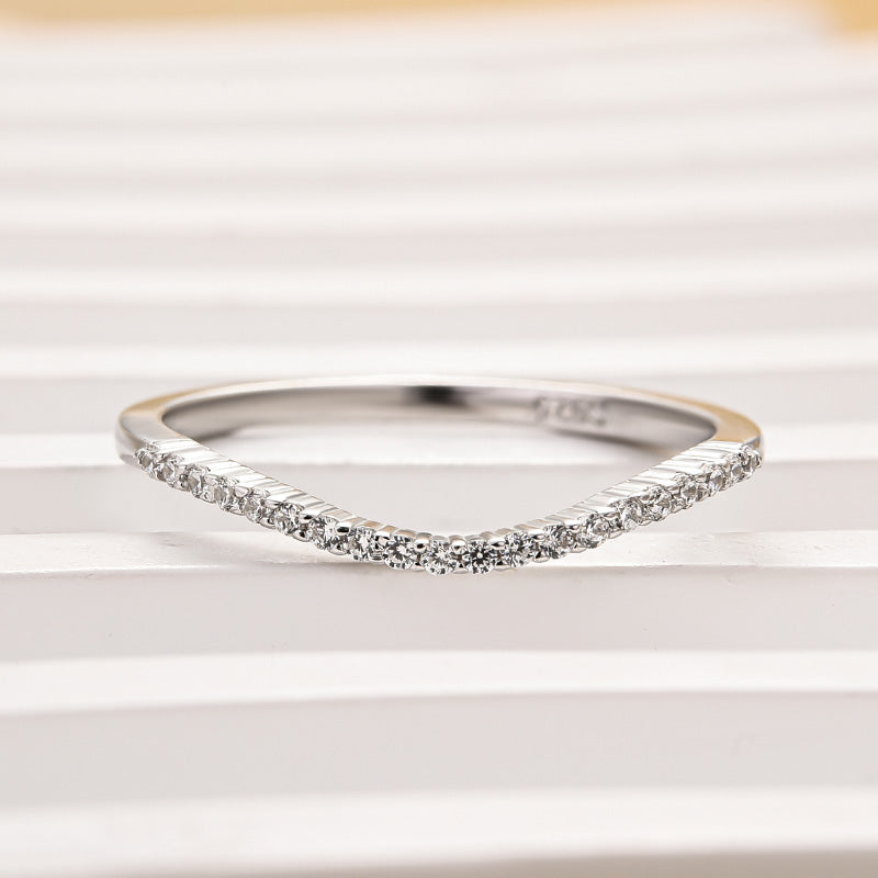 Louily Special Pave Wedding Band - louilyjewelry