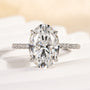 Louily Moissanite 4.0 Carat Oval Cut Engagement Ring - louilyjewelry