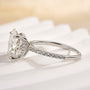Louily Moissanite 4.0 Carat Oval Cut Engagement Ring - louilyjewelry