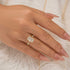 3.5Ct Radiant Cut Engagement Ring Travel Ring For Her In Sterling Silver - louilyjewelry