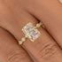 3.5Ct Radiant Cut Engagement Ring Travel Ring For Her In Sterling Silver - louilyjewelry