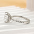 Louily Cushion Cut Engagement Ring In Sterling Silver - louilyjewelry