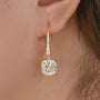Louily Exquisite Cushion Cut Women's Earrings In Sterling Silver - louilyjewelry