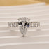 Louily Luxurious Pear Cut Engagement Ring In Sterling Silver - louilyjewelry