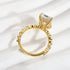 Louily Elegant Crushed Ice Cut Simulated Diamond Engagement Ring - louilyjewelry