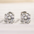 Louily Stunning White Gold Round Cut Earrings In Sterling Silver - louilyjewelry