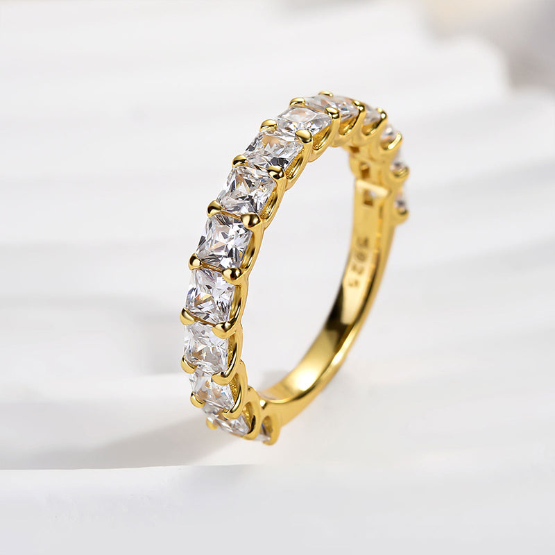 Louily Gorgeous Radiant Cut Women's Wedding Band - louilyjewelry