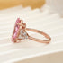 4.0 Ct Marquise Cut Pink Stone Engagement Ring - louilyjewelry