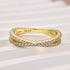 Louily Moissanite 2.0 Ct X Criss Cross Wedding Band - louilyjewelry