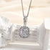 Louily Ice Cushion Cut White Stone with Necklace In Sterling Silver - louilyjewelry