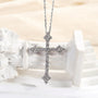 Louily Sterling Silver Classic Cross pendant Necklace - louilyjewelry