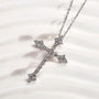 Louily Sterling Silver Classic Cross pendant Necklace - louilyjewelry