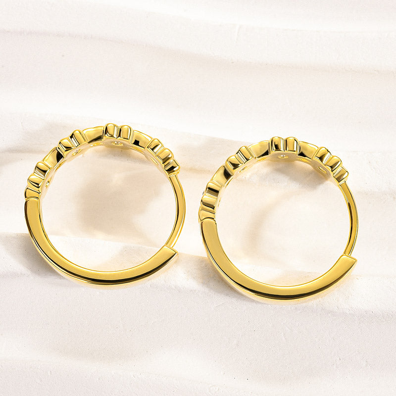 Louily Moissanite  Cute Daisy Flower Earrings - louilyjewelry