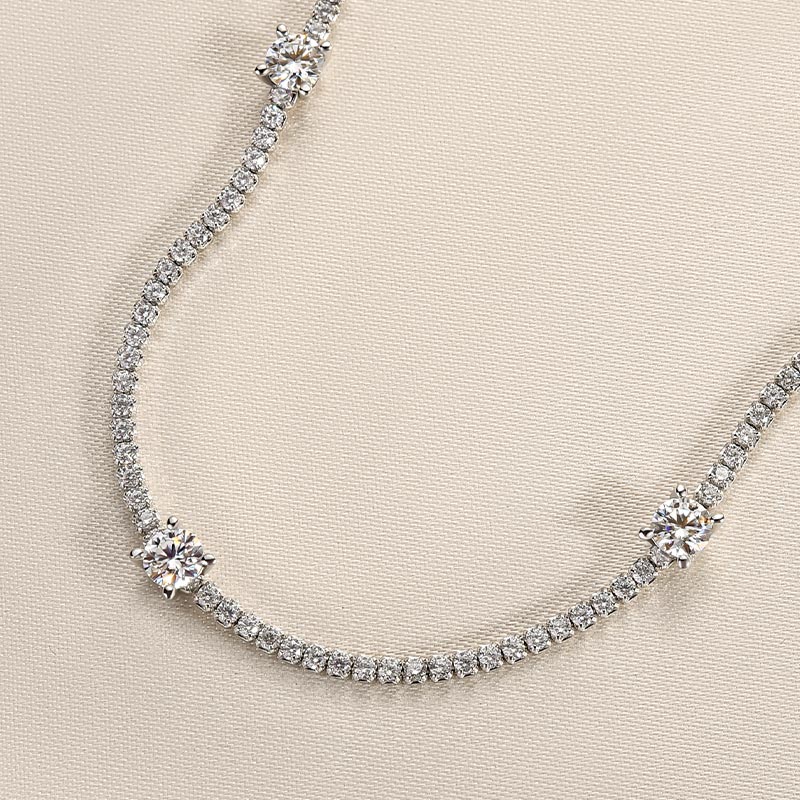 Louily Moissanite Round Cut Bracelet - louilyjewelry