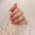4.0Ct Pear Cut Vintage Engagement Ring Travel Ring In Sterling Silver - louilyjewelry