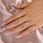 Louily Moissanite 3.0 Ct Cushion Cut Engagement Ring For Women - louilyjewelry