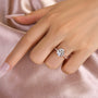 Louily Moissanite 3.0 Ct Cushion Cut Engagement Ring For Women - louilyjewelry