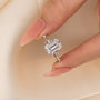 Louily Unique Emerald Cut Engagement Ring For Women - louilyjewelry