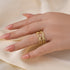 Louily Vintage Round Cut Jacket Wedding Band For Women In Sterling Silver - louilyjewelry