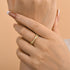Louily Moissanite 2.0 Ct X Criss Cross Wedding Band - louilyjewelry