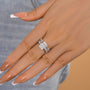 Louily Noble 3.5Ct Radiant Cut 3PC Wedding Ring Set - louilyjewelry
