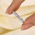 Louily Eternity Round Cut Simulated Diamond Wedding Band In Sterling Silver - louilyjewelry