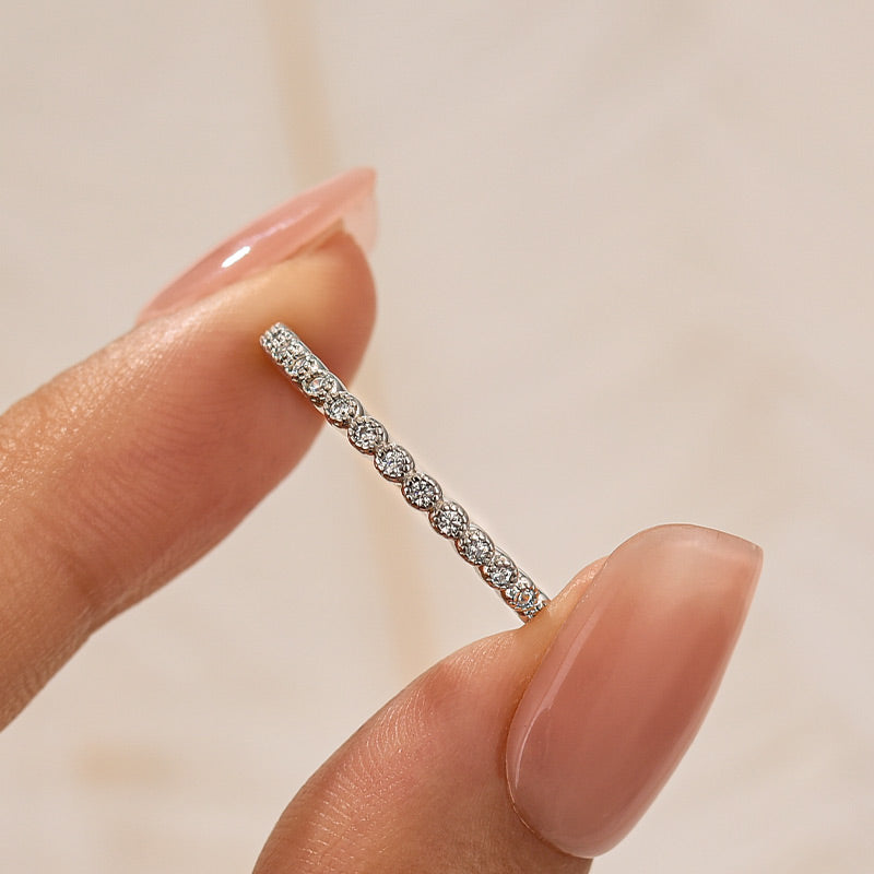 Louily Simplicity Women's Wedding Band In Sterling Silver