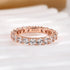 Louily Eternity Round Cut Simulated Diamond Wedding Band In Sterling Silver - louilyjewelry